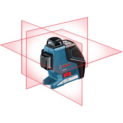 Bosch gll3-80 3-plane self-leveling line laser w/ pulse beam detection for sale