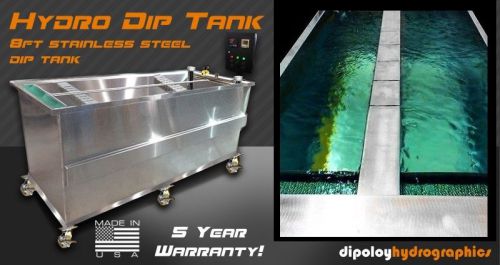 Hydrographics Dip Tank - 8ft Stainless Steel - 5 Year Warranty | MADE IN USA