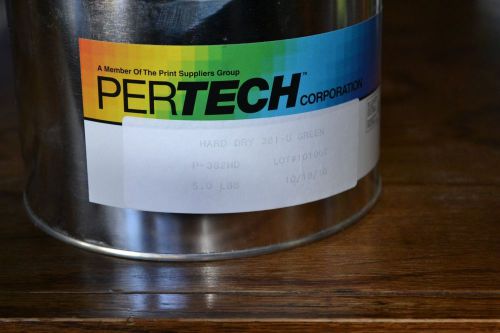 Hard Dry 202-U Red Printing Ink Pertech Sealed 5 lbs Can P-202HD