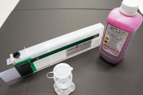 Refillable cartridge pack with ink for mutoh valuejet - eco solvent - lt magenta for sale