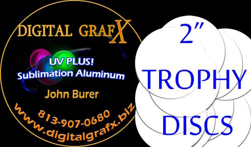 2&#034; Round UV PLUS! Aluminum Sublimation Disc- Lot of 1000PCs