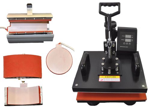 4in1multi-function heat press,heat transfer tshirt press,mug,plate,hat,pu vinyl for sale