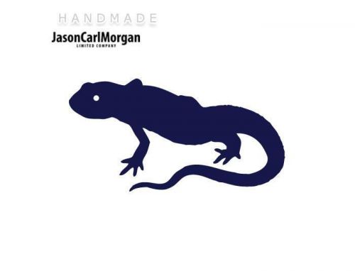 JCM® Iron On Applique Decal, Lizard Navy Blue