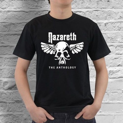 New Nazareth The Anthology Rock Band Mens Black T Shirt Size S, M, L, XL - 3XL