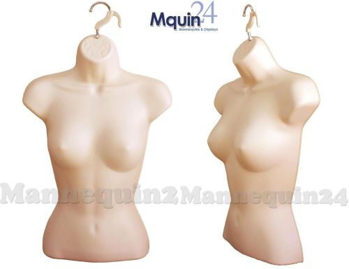 Flesh female torso mannequin form (sm-md) w/hook hanger woman&#039;s clothing display for sale