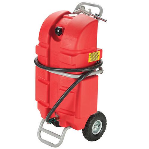 Ohio steel fuel daddy fd-25g  25 gallon portable tank w/ hose &amp; spout on wheels! for sale