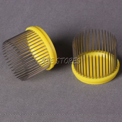 Brand New 2pcs Yellow Beekeeping Equipment Stainless steel Cage For Queen Bees