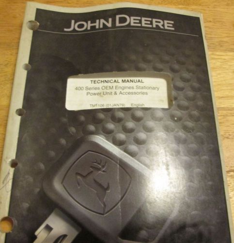 John Deere Tech Manual, 400 Series engines