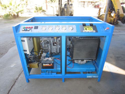 Mako air compressor, scuba, scba, breathing air, 5000psi, 18.7cfm, diesel engine for sale
