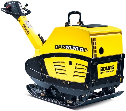 Bomag bpr 70/70 diesel/e-start vibratory plate 27.6&#034; pad,1276lbs,15736lbs force for sale