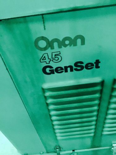 Onan natural gas generator 45kw 1or3 phase w/transfer switch  hours  73.1 for sale