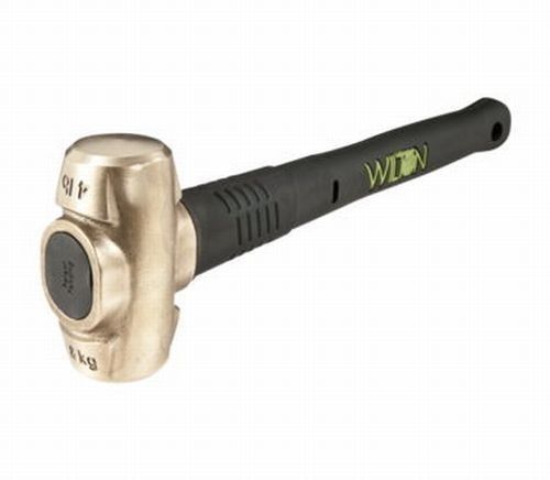 Wilton bash 4lb brass hammer w/16&#034; unbreakable handle 21350 for sale