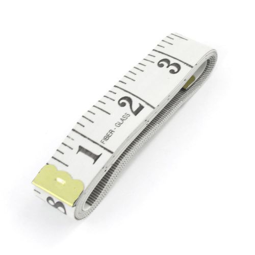 White two side ruler tape measure 1.5m for tailor seamstress for sale