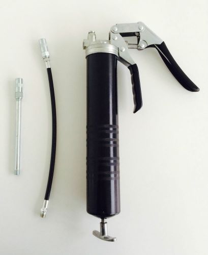 Grease Gun with pistol grip, flexible and ridged hose