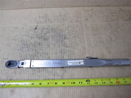 Snap on tools tqr100b us made click type 3/8&#034; dr adjustable torque wrench for sale