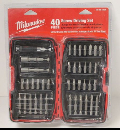 Milwaukee 48-32-1505 40pc screwdriver bit set new for sale