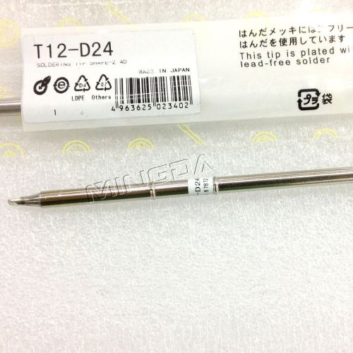 2pcs t12-d24 lead-free soldering iron tips for hakko fx-951 soldering station for sale