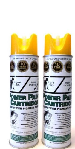 Fox valley yellow power paint cartridge for parking lot markings, 2 pack for sale