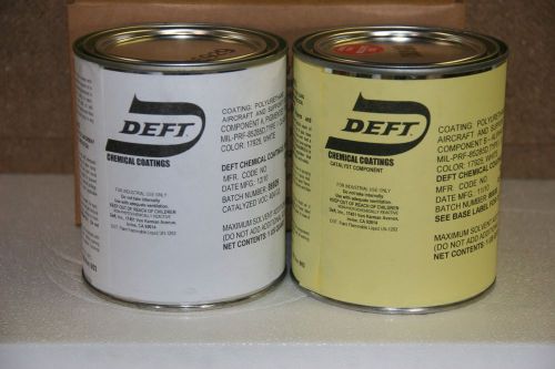 Deft polyurethane topcoat paint kit 03-w-127bf (white 17925) 1 qt for sale