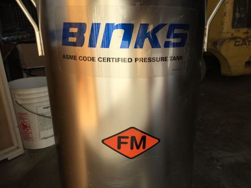 Binks Devilbiss Stainless Pressure Pot 15 Gal QMS-515 Never Used!! - Regulator