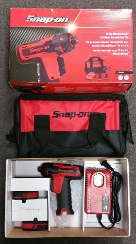 New Snap On 1/4&#034; Drive Cordless Lithium Screwdriver Set