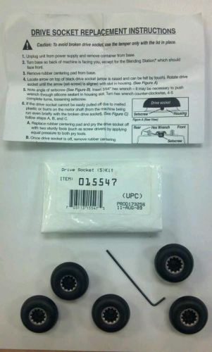 Vita Mix 15547 ( 5 )   Drive Sockets  kit (1) wrench  FACTORY PARTS