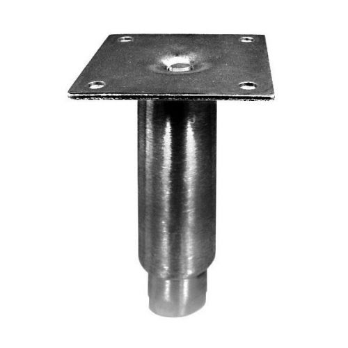 1&#034; adjustable s/s bullet foot 6&#034;h w/ removable mounting plate ft-ss6 for sale