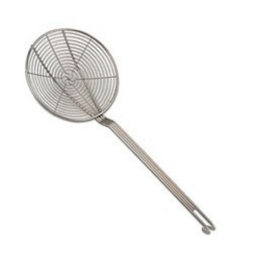 New browne foodservice 1307tsw nickel plated skimmer with spiral mesh  7 by 21-i for sale