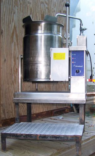 Cleveland KGT-6-T Tilting Gas 6 Gallon Kettle W/ Step Stand &amp; Faucet #2423