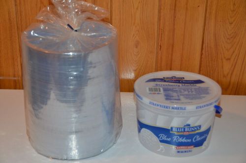 Pre Formed Clear Heat Shrink Bands - Fits 1 Gal. Ice Cream Buckets 250/PK 336x30
