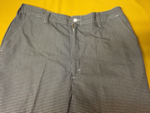 New chefs pants uniform - black and white checkered print - cook pants for sale