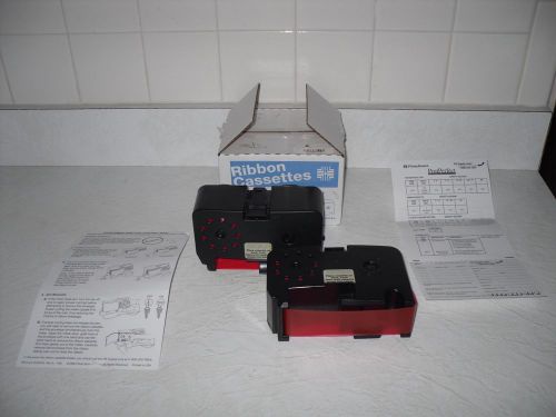 2 PITNEY BOWES 767-1 RIBBON CASSETTE B700 POSTAGE METER SCALE POSTPERFECT RED