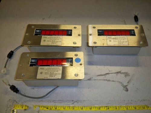 Lot of 3 tara systems tr-1-nr electronic scale display w enclosure and pin cable for sale