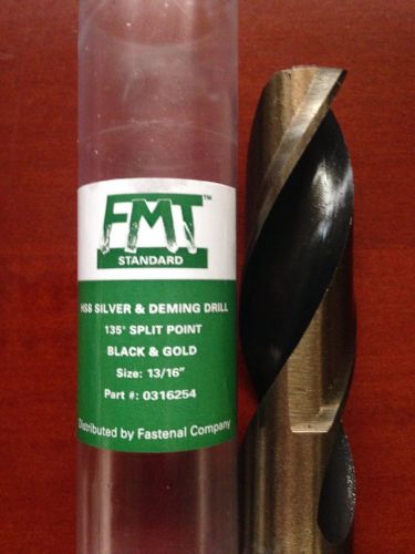 NEW FMT 1/2&#034; reduced shank 13/16&#034; Silver &amp; Deming 135 split point drill bit