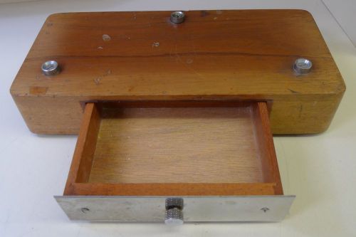 Torsion Balance Wood Stand Balancing Stand with Weight Drawer ~ RARE ~