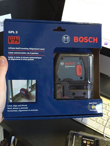 BRAND NEW Bosch GPL3 3-Point Self-Leveling Alignment Laser FREE SHIP