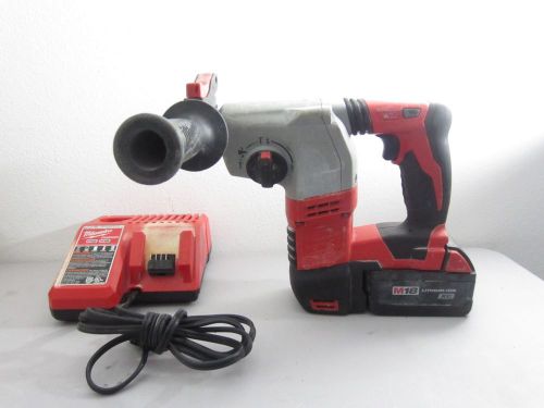 Milwaukee 2605-20 M18 Cordless Heavy Duty Rotary Hammer/ Case &amp; Charger Battery