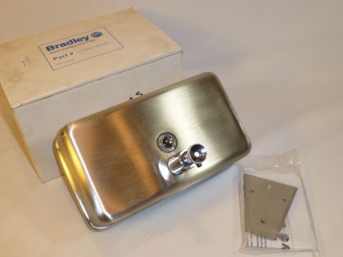New in Box Bradley 6542 Horizontal Liquid Soap Dispenser Surface Mount