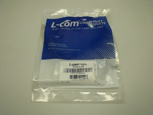 L-COM OM1 62.5/125, Multimode Fiber Cable, Dual LC / Dual LC, FODLC-03, 3.0m
