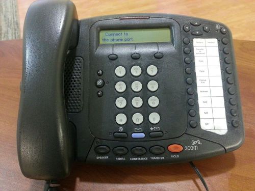 Telephone 3COM 3102 Business Phone office VOIP IP with AC adapter