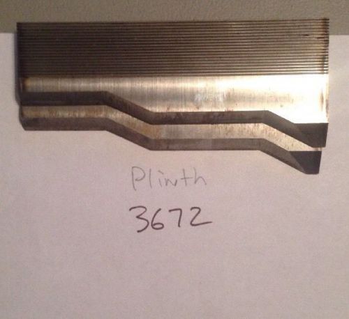 Lot 3672 Plinth Moulding Weinig / WKW Corrugated Knives Shaper Moulder