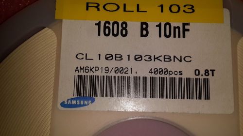 4000 PCS SAMSUNG  CL10B103KBNC ,  one full reel.
