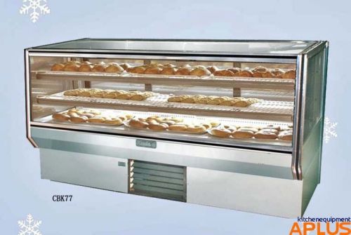 Leader Bakery Case Pastry Display Non-Refrigerated Dry 77&#034; Model CBK-77-D