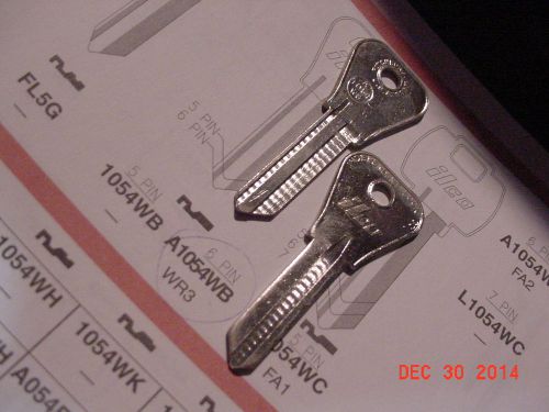 Locksmith nos 18 ilco key blanks a1054wb  6 pin falcon &amp; weiser locks for sale