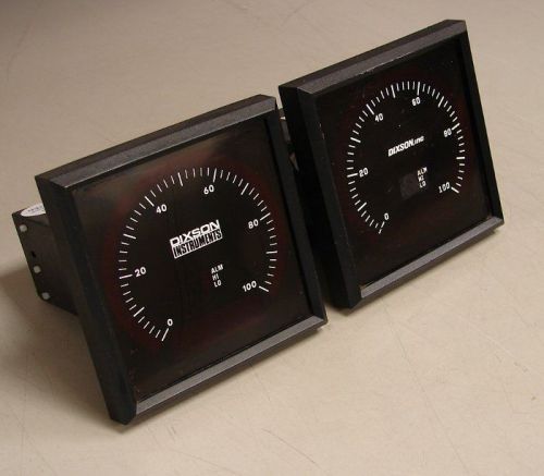 (2) dixson bew51a series bar graph &amp; dvm industrial displays 100 scale tested for sale