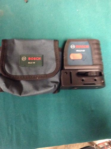 BOSCH GLL2-40 Self Leveling Cross Line Laser With Case