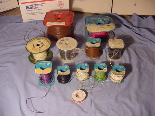 12  Assorted Rolls of  Belden, Etc Hook-up Wire/Cable