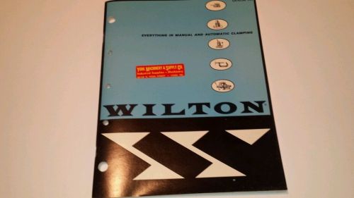 Wilton vise catalog. 1950&#039;s mint condition. Milling machine, PowRarm