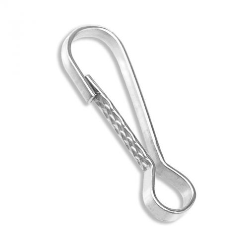 10pc Mini Steel Spring Clips for Lanyards Straps Silver