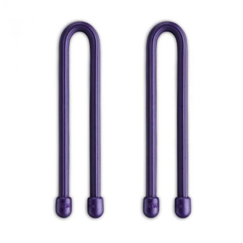 Gear tie reusable 6&#034; rubber twist tie, purple nite ize ratchet gt6-2pk-23 for sale